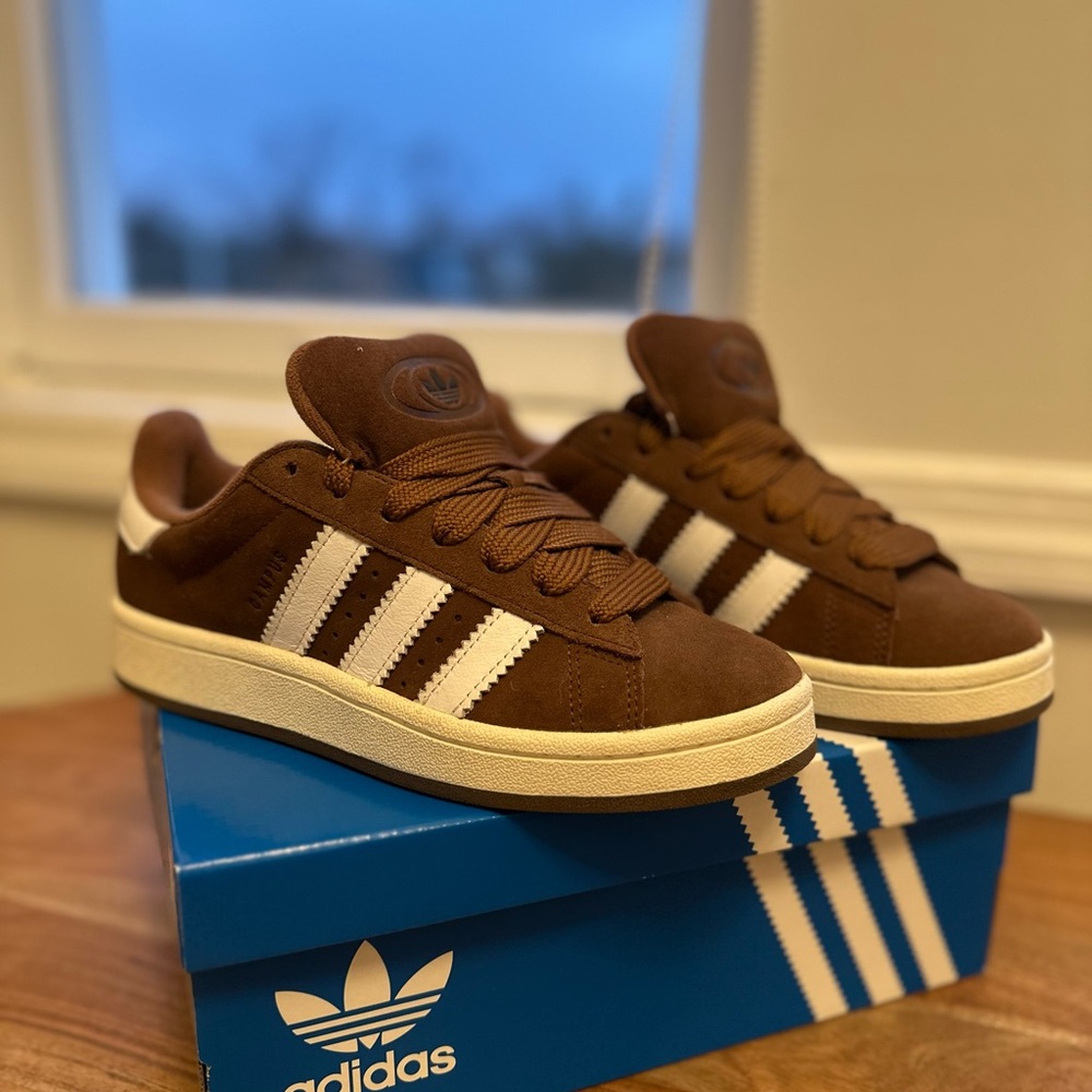 Brown Adidas Campus Sneakers